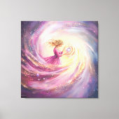 Ethereal Celestial Women: A Cosmic Journey Through Canvas Afdruk (Voorkant)
