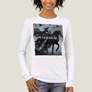Ethereal Dark Rider Paardrijden Fantasy Lange Mouw Tri-Blend Shirt