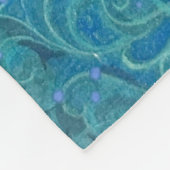 Ethereal Dove Bloom Fleece Deken (Hoek)