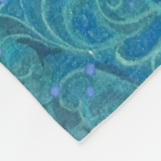 Ethereal Dove Bloom Fleece Deken (Hoek)