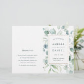 Ethereal Eucalyptus Green Mariage programme de cér (Debout devant)