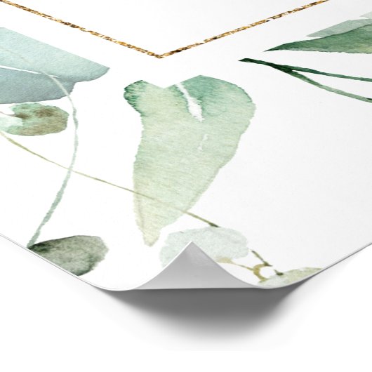 Ethereal Eucalyptus Mariage Affiche de bienvenue (Coin)