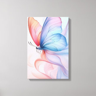 Ethereal Flight: Silk Wings Canvas Print