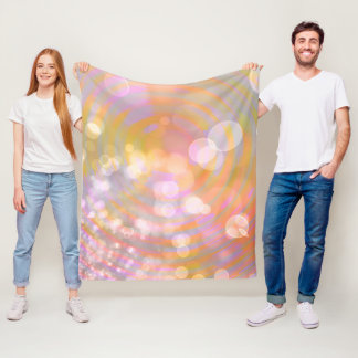 Ethereal Glow Spirals and Light Fleece Blanket Deken
