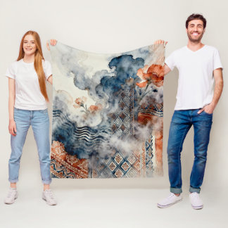 Ethereal Indonesian Batik Fleece Deken