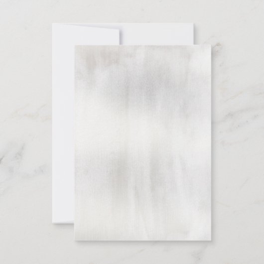 Ethereal Love Mariage 3 Repas Choix Carte RSVP (Dos)