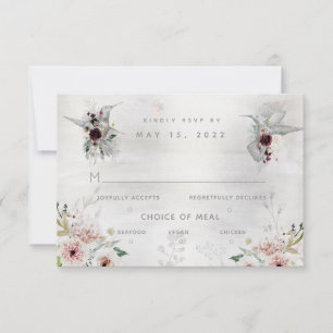 Ethereal Love Mariage 3 Repas Choix Carte RSVP