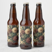 Ethereal Menace – Gothic Botanical Design Bier Etiket (Flessen)
