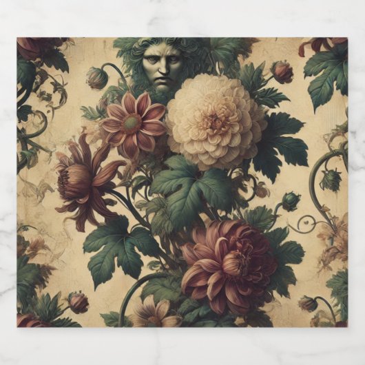 Ethereal Menace – Gothic Botanical Design Bier Etiket (Enkel label)