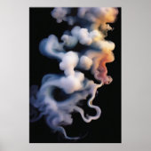 Ethereal Mystical Smoke Poster d'art Abstrait (Devant)