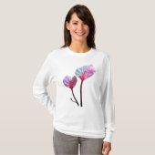 ethereal pink flowers t-shirt (Voorkant volledig)