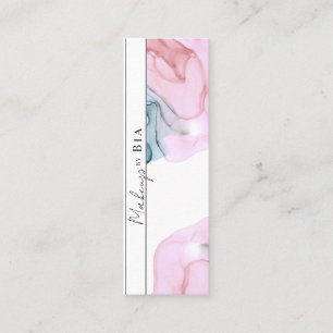 Ethereal Roze & Turkoois Glam Beauty Make-up Artie Mini Visitekaartje