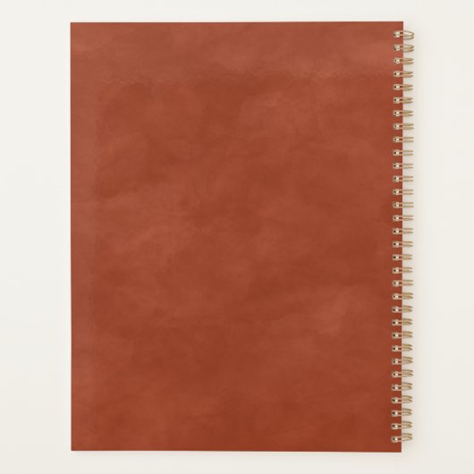 Ethereal Rustic Automne Brûlé Orange Plans Mariage (Dos)