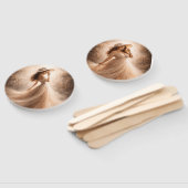 Ethereal Slavic Water Nymph Wedding Program Fan  Handwaaier (Niet-gemonteerd)