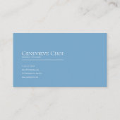 Ethereal Snowy Forest Mountain Valley Clean Frame Visitekaartje (Achterkant)