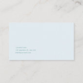 Ethereal Snowy Winter Forest Pine Tree Landscape Visitekaartje (Achterkant)