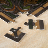 Ethereal Stained Glass Oak Branch Puzzle (Côté)