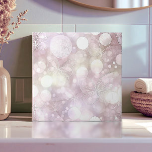 Ethereal Vlinder Glow Roze ID1184c Tegeltje