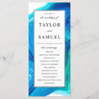 Ethereal Wave Mariage du programme de cérémonie de