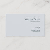 Ethereal Winter Floral Burgundy Rose and Icy Gray Visitekaartje (Achterkant)