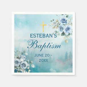 Ethereale Aquarel Natuur Doop Decoratie Servet