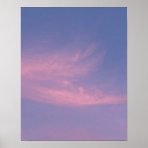 Ethereale Roze Schemerwolken Fotografie Fijne Kuns Poster