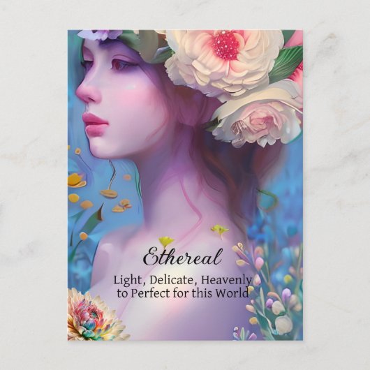 Ethereale vrouwen, Geestelijke gids, Engel, Fee Briefkaart (Voorkant)