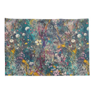 Etherele Droombloemen Abstracte Kunstontwerpen Kussensloop