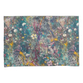 Etherele Droombloemen Abstracte Kunstontwerpen Kussensloop (Voorkant-Rechts)