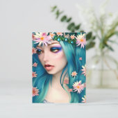 Etherele Kunst | Mooie Fee | Denk Aan Jou Briefkaart (Staand voorkant)