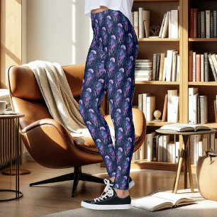 Etherele kwal paarsblauw leggings
