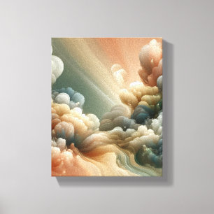 Etherele Nevel Laag Surreal Abstract Kunstontwerp Canvas Afdruk