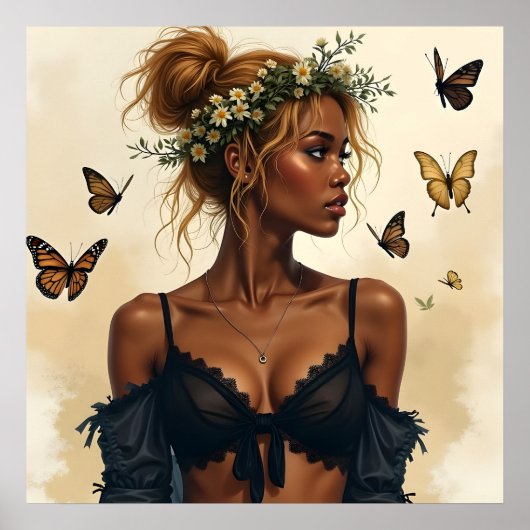 Etherele schoonheid in bloei poster (Voorkant)