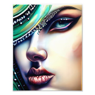 Etherele Sieraadjes met Glitters  Foto Afdruk