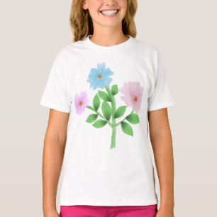 Etherele Waterverf Boeket Wilde Bloemen - Pastel K T-shirt