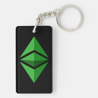 Ethereum Classic Logo Symbool Crypto Coin Sleutelh Sleutelhanger