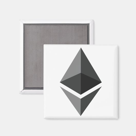 ethereum-cryptovaluta magneet (Voorkant / Achterkant)