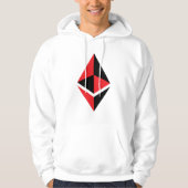 Ethereum ETH Black & Red Logo | Hoodie (Voorkant)