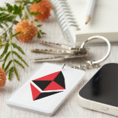 Ethereum ETH Black & Red Logo | Sleutelhanger (Voorkant Rechts)