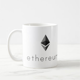 Ethereum Eth Logo Symbol Cryptocurrency Coffee Mok