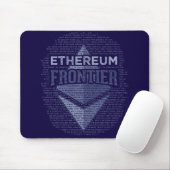 Ethereum Frontier Grunge dark blue muispad Muismat (Met muis)