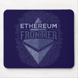 Ethereum Frontier Grunge dark blue muispad Muismat