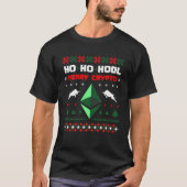 Ethereum Funny Ugly KerstSweater Design Retro T-shirt (Voorkant)