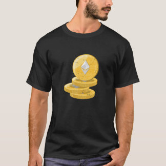 Ethereum Gold  Distress Blockchain Crypto T-shirt