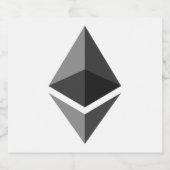 Ethereum Gray Icon Sparkling Vin Étiquette (Étiquettes simples)