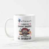 Ethereum is Geld voor Slimme Mensen, Crypto Nerd Koffiemok (Links)