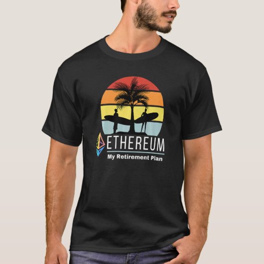 Ethereum My Retirement Plan Eth Cryptomunt Hodl Bl T-shirt (Voorkant)