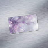 etherisch Abstract amethyst kristal geometrisch Magnetisch Visitekaartje (Voorbeeld)