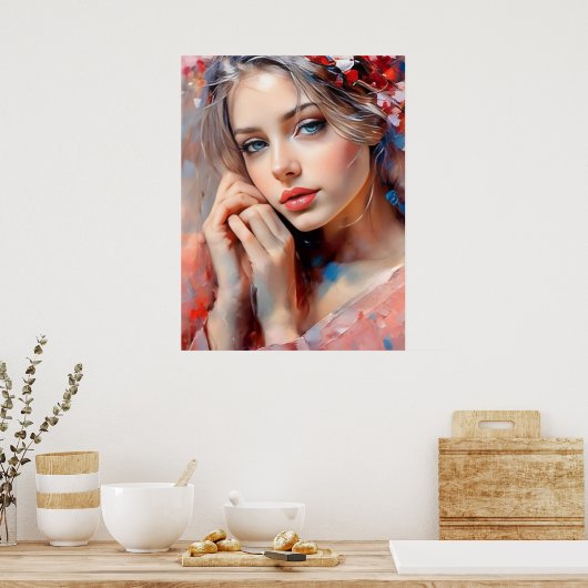 Etherisch Beauty Poster (Keuken)