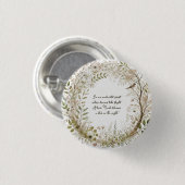 etherisch betoverd bos ronde button 3,2 cm (Voorkant /achterkant)